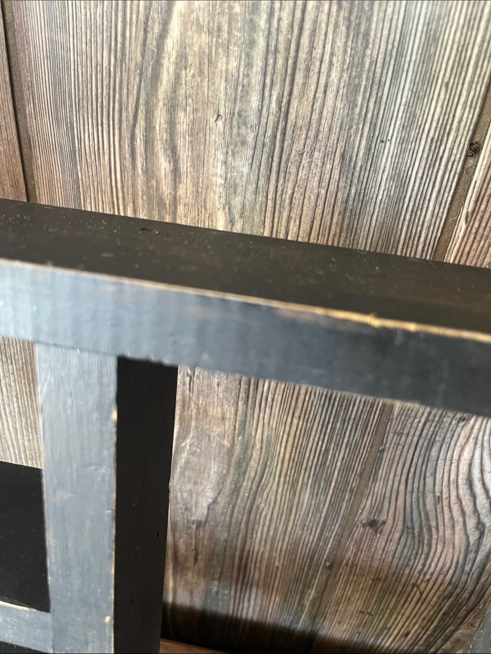Black Wood Heart Shelf Wall Decor - Rustic Home Accent - Picture 3 of 5